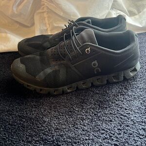 womens oncloud shoes size 8.5 black